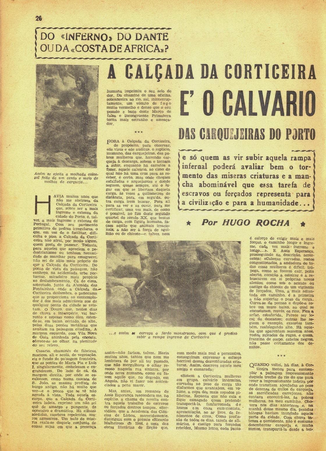 Article d'Hugo Rocha, édition “Monumentos Esquecidos” ©Século Ilustrado, 19 avril 1943