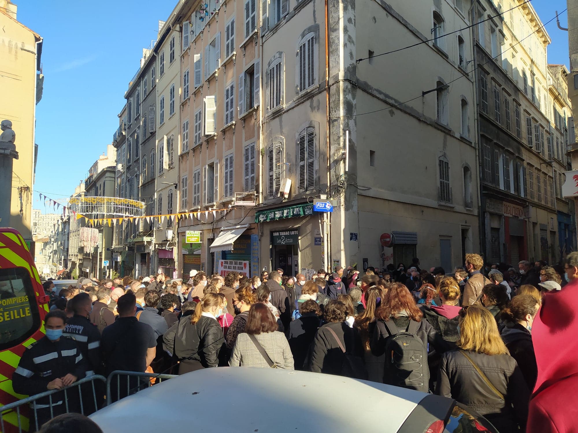Rue d'Aubagne, le 5 novembre 2020, jour des commémorations du drame - Julie Malfoy