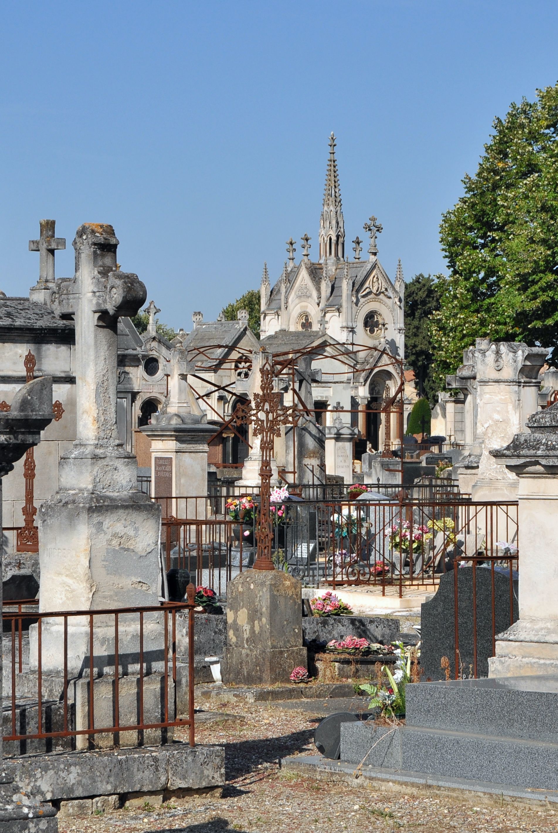 Photographie d'un cimetière